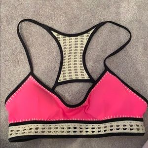 VS pink crotchet bikini top